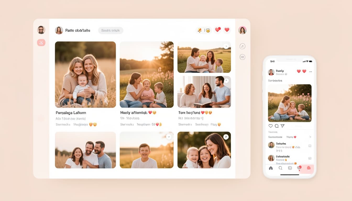 FamiMemo app mockup